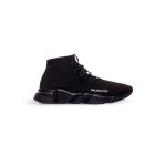 Men’s Speed Lace-up Recycled Knit Sneaker in Black